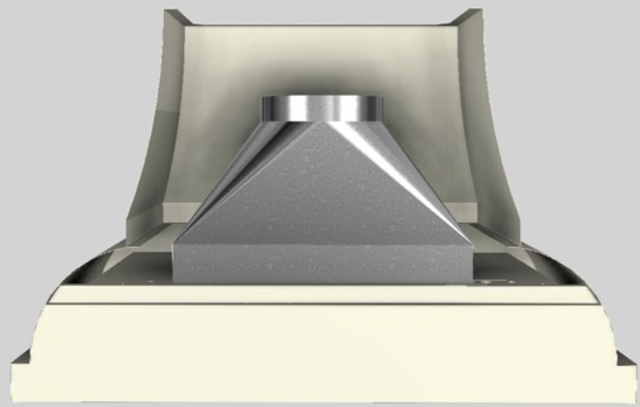 Vent-A-Hood® Designer Series 48" Biscuit Wall Mounted Range Hood-2