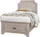 Vaughan-Bassett Bungalow Dover Grey Twin Upholstered Storage Bed-0