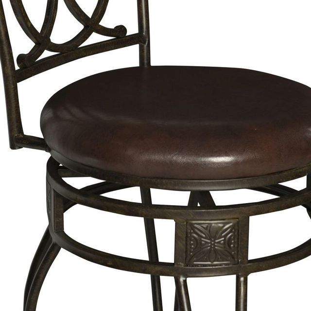 Linon Ox Chocolate Bar Stool-2