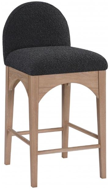 Meridian Furniture Waldorf Black/Natural 37" Counter Stool-0
