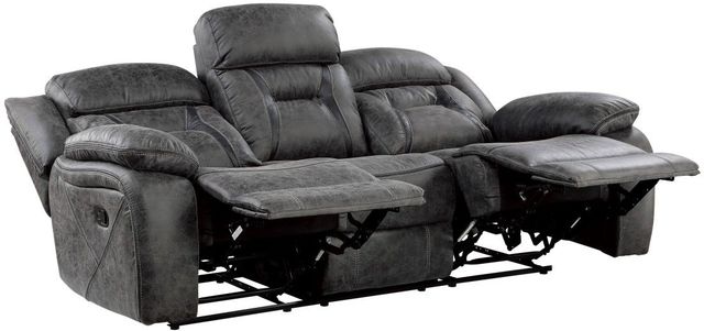 Homelegance® Madrona Hill Gray Manual Reclining Sofa-3
