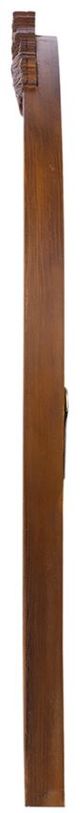 A & B Home Bingley Neutral Brown Hand Carved Rose Arch Mirror-4