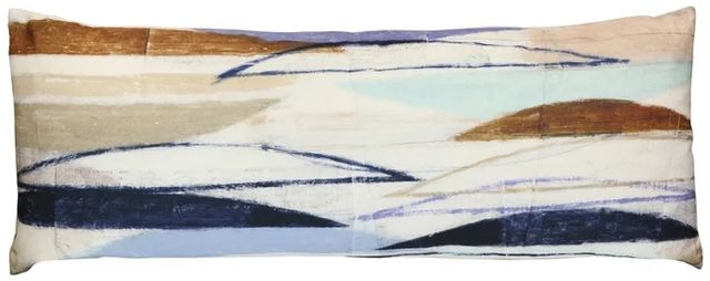 Stylecraft Norman Wyatt Home Blue/Red/White Designer Lumbar Pillow-0