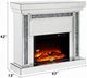 ACME Furniture Noralie Mirrored 42" Electric Fireplace-2
