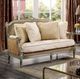 Furniture of America® Langleben Brown/Beige/Champagne Loveseat-1