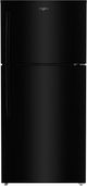 Whirlpool® 30" 19 Cu. Ft. Black Top Freezer Refrigerator with Total Coverage Cooling-0