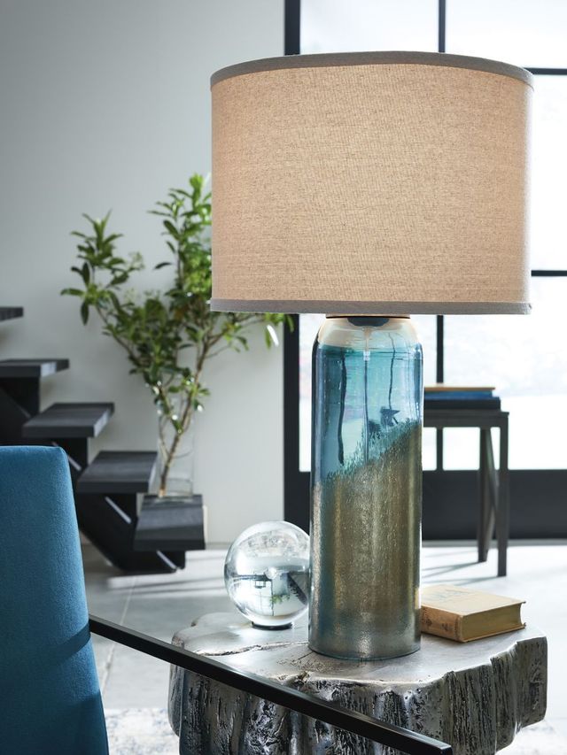 Signature Design by Ashley® Dorahton Teal Table Lamp-3