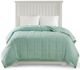 Olliix by Madison Park Seafoam All Season Hypoallergenic Microfiber Down Alternative King Windom Blanket-4