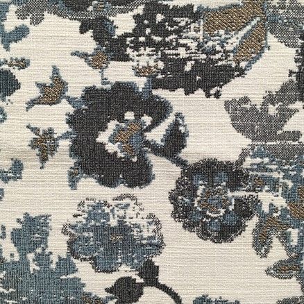 Hughes Furniture® 13100 Suzani Haze Ottoman-2