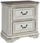 Liberty Furniture Magnolia Manor Antique White/Weathered Bark 28" Nightstand-0