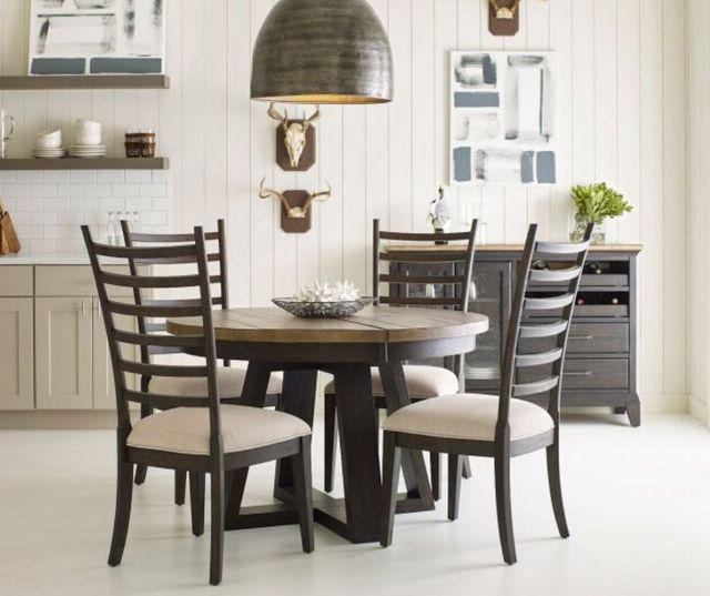 Kincaid® Plank Road Charcoal Oakley Side Dining Chair-2