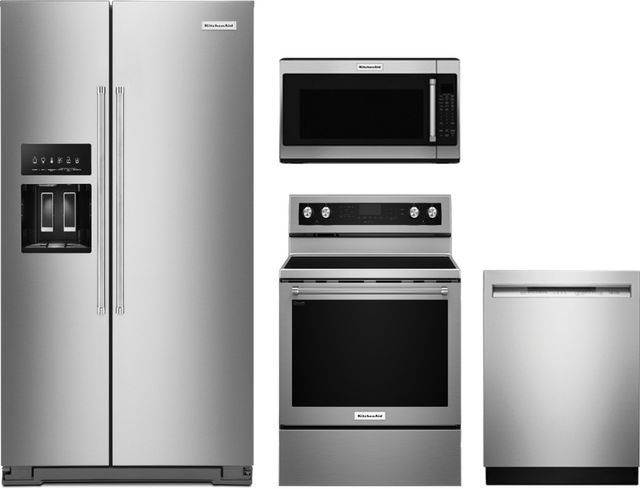 KitchenAid® 4 Piece Kitchen Package-Stainless Steel-0