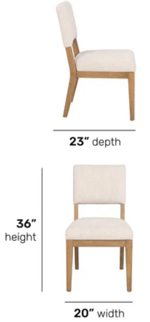 Flexsteel® Millwork 2-Piece Off-White/Umber Dining Side Chair Set-2