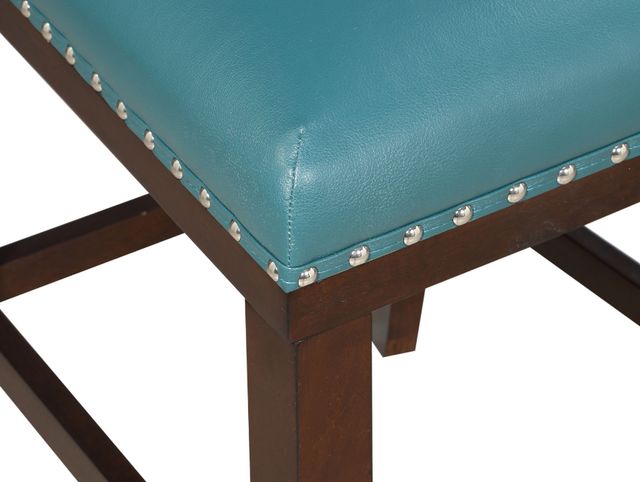 Steve Silver Co. Tiffany Espresso/Peacock Upholstered Counter Stool-3
