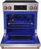 Thor Kitchen® Gordon Ramsay Collection 30" Stainless Steel Pro Style Induction Range with Tilt Panel Touch Control and Rose Gold Trim-1