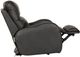 Catnapper® Angelo Gunmetal Leather Power Lay Flat Recliner with Power Adjustable Headrest-3
