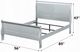 ACME Furniture Louis Philippe Platinum Full Sleigh Bed-3