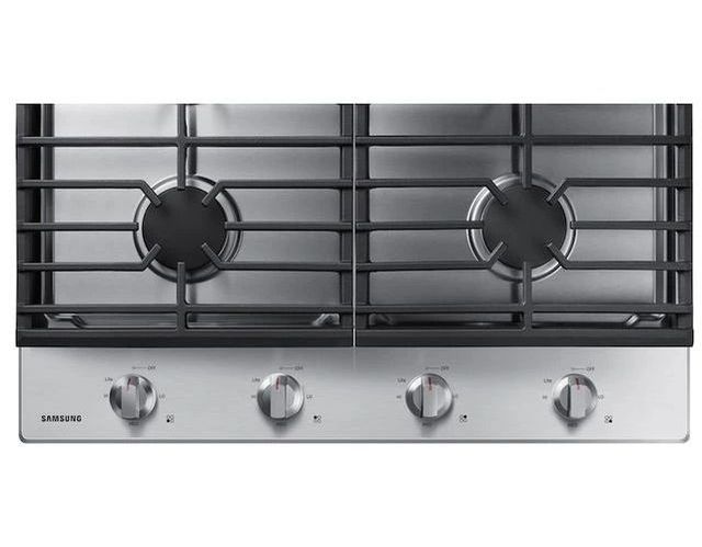 Samsung 30" Stainless Steel Gas Cooktop with Cast Iron Grates-3