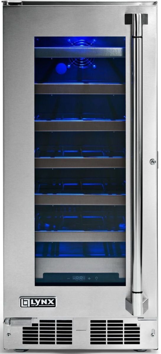 LYNX® Professional 15" 2.7 Cu. Ft. Stainless Steel Outdoor Wine Cooler