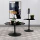 Coaster® Ganso Round Glass Top End Table with Sandy Black Base-4
