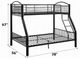 ACME Furniture Cayelynn Black Twin Over Full Bunk Bed-2