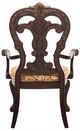 Homelegance® Deryn Park Brownish Gray/Jacquard Dining Arm Chair-3