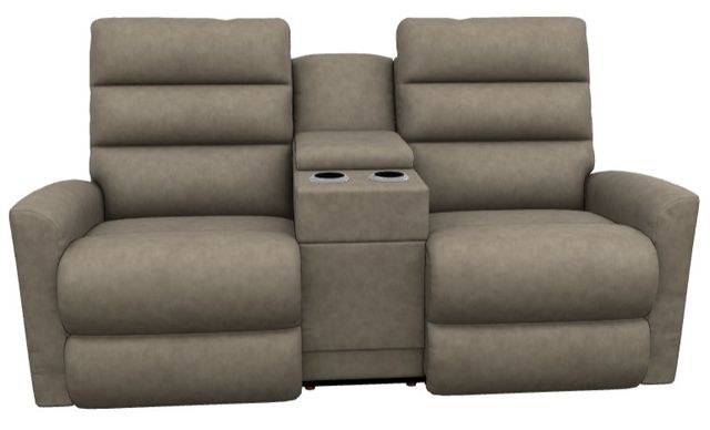 La-Z-Boy® Liam Mushroom Power Wall Reclining Loveseat with Console and Headrest-1
