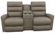 La-Z-Boy® Liam Mushroom Power Wall Reclining Loveseat with Console and Headrest-1