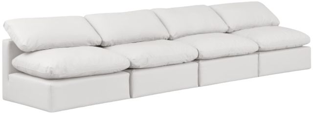 Meridian Furniture Indulge 4-Piece Cream Sofa-0