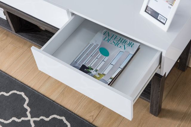 Brassex Inc. White/Grey 68'' TV Stand-2