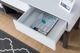 Brassex Inc. White/Grey 68'' TV Stand-2
