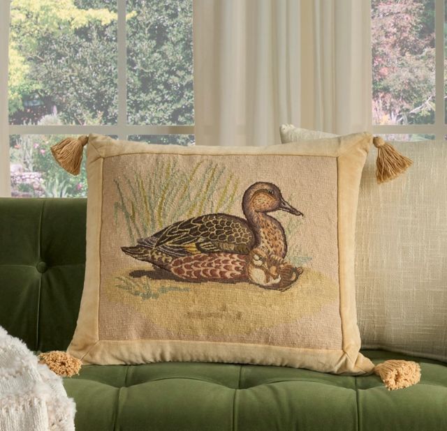Nourison Home™ Mina Victory Vintage Pillow Beige 22"x26" Throw Pillow-3