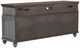 Flexsteel® Plymouth Distressed Graywash Entertainment Base with Medium Brown Top-3