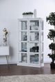 Furniture of America® Vilas White Curio Cabinet-1