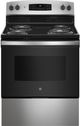 GE® ENERGY STAR® 30" Stainless Steel Freestanding Electric Range-0