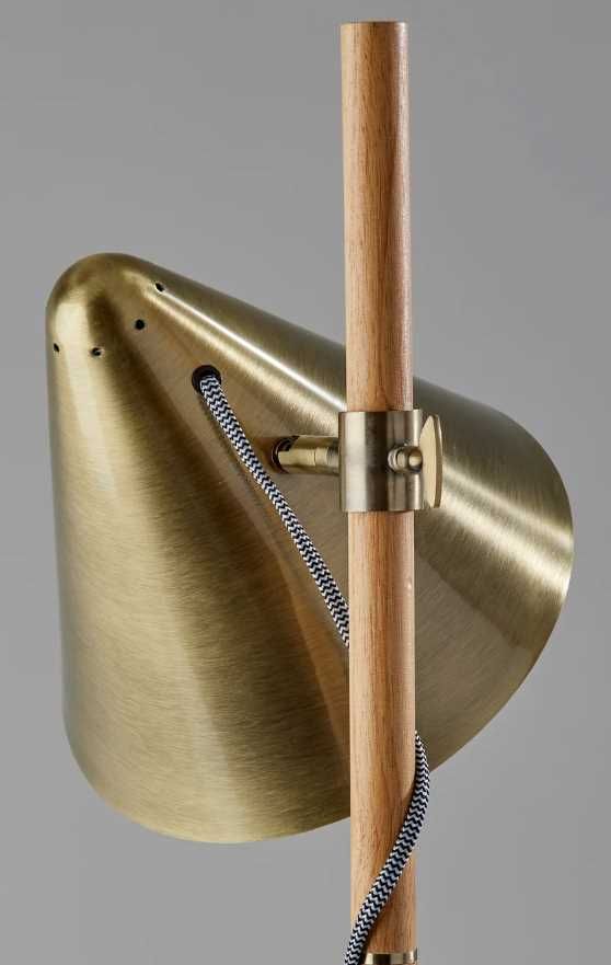 Adesso® Bryn Antique Brass Floor Lamp-1