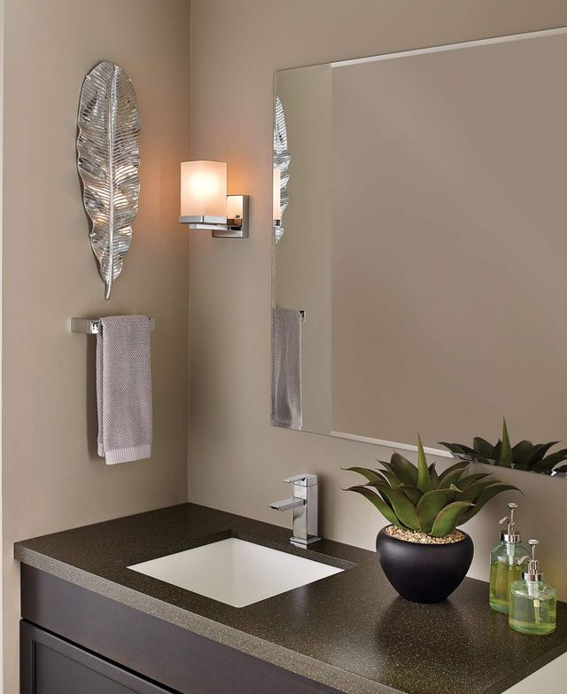 Moen® 90°™ Chrome One Globe Bath Light-2
