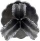 A & B Home 15"  Round Antique Silver Leaf Design Side Table-3