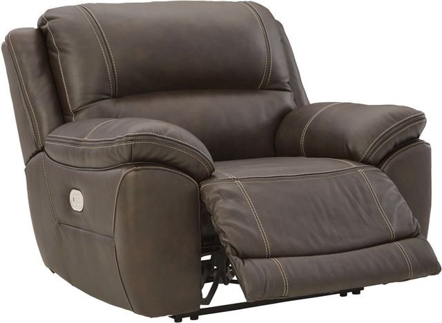 Signature Design by Ashley® Dunleith Chocolate Zero Wall Power Recliner with Power Headrest