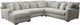 Corinthian Furniture Brighton 3-Piece Wheat Modular Sectional-0