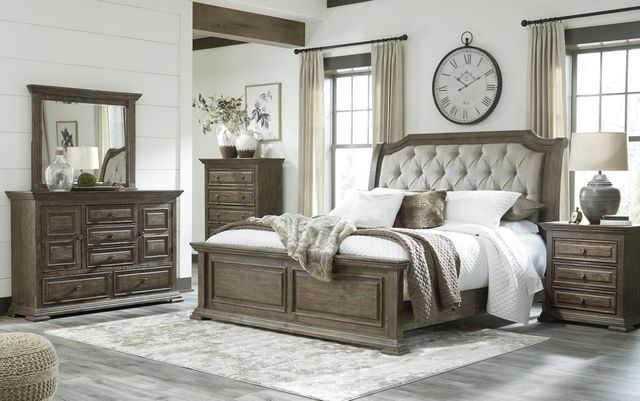 Signature Design by Ashley® Wyndahl 2-Piece Brown California King Panel Bed Set-3