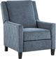 Mazin Furniture Banks II Blue Push-Back Reclining Chair-0