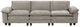 Homelegance® Dublin 3-Piece Dark Pewter Modular Sectional Sofa-2