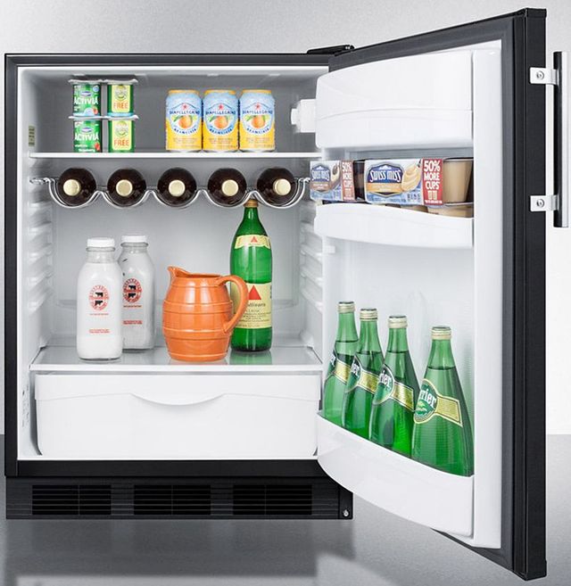 Summit® 24" 5.5 Cu. Ft. Black Compact Refrigerator-3