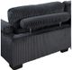Homelegance® Traverse 3-Piece Black Sectional Sofa-4