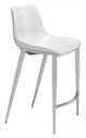 Zuo® Ace White and Silver Set of 2 Counter Chairs-0