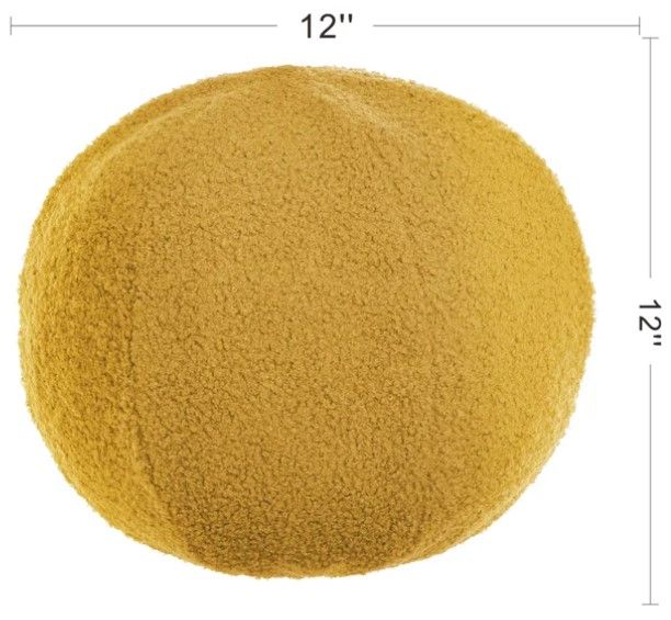 StyleCraft Dann Foley Lifestyle Canary Sphere Plush Pillow-3