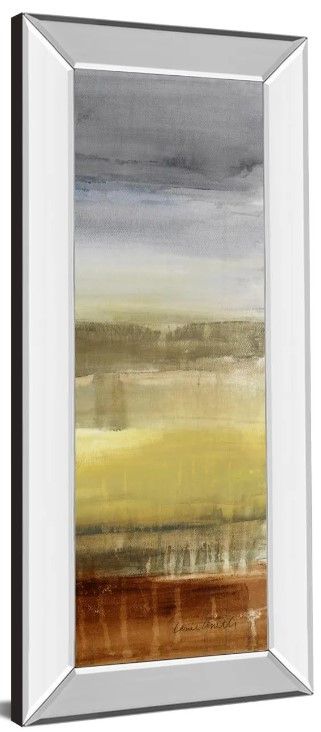 Classy Art Summer Rain I by Lanie Loreth Mirror Framed Wall Art-1