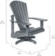 C.R. Plastic Generation Line Blue Swivel Adirondack-2