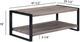 Crown Mark Mildred Gray Coffee Table with Black Frame-2